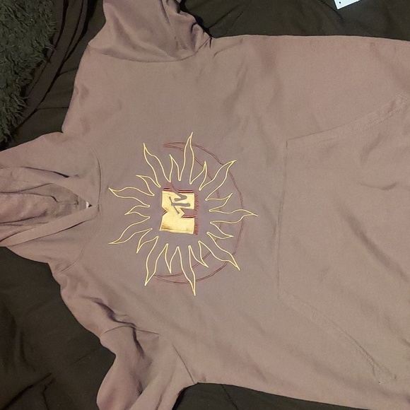 Vintage Tops - Peak 90s / y2k hoodie. Esoteric sun / MTV logo embroidered.
